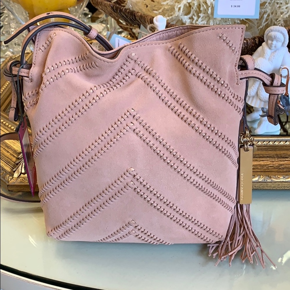 NWT Vince Camuto Nella drawstring leather bag